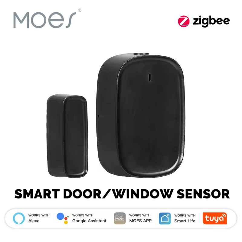 Home Security Deals - Sensor de Porta/Janela Inteligente MOES Tuya