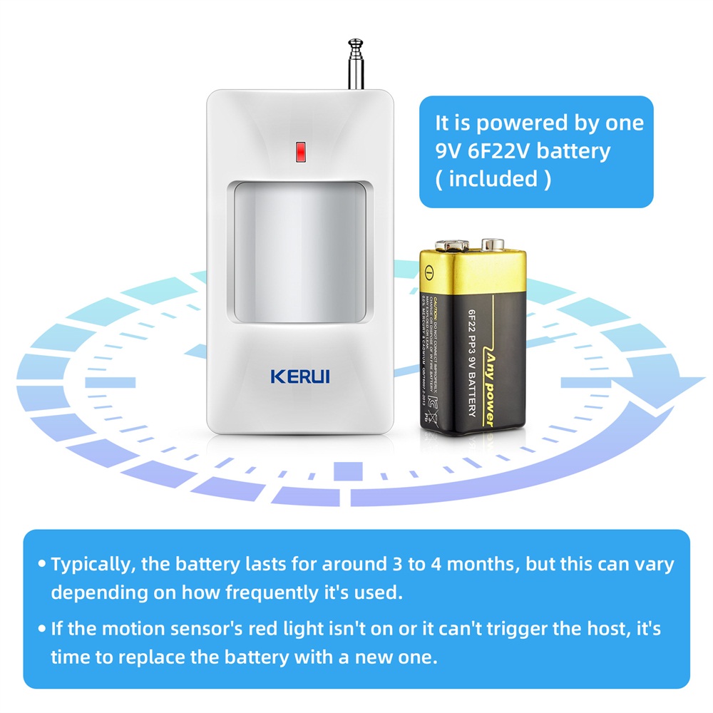 KERUI-Sem fio PIR Motion Senso - Home Security Deals avaliação e preço
