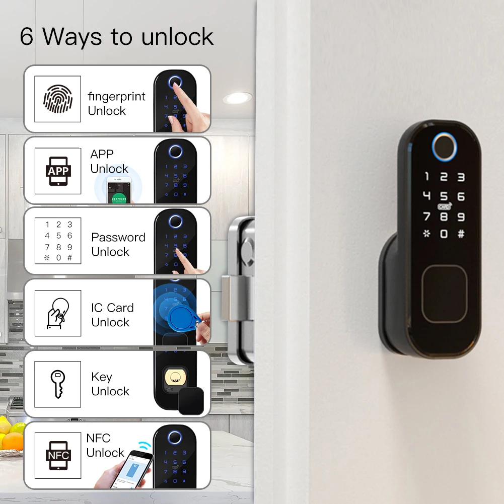 MOES-Smart Digital Door Lock c - Home Security Locks For Doors avaliação e preço