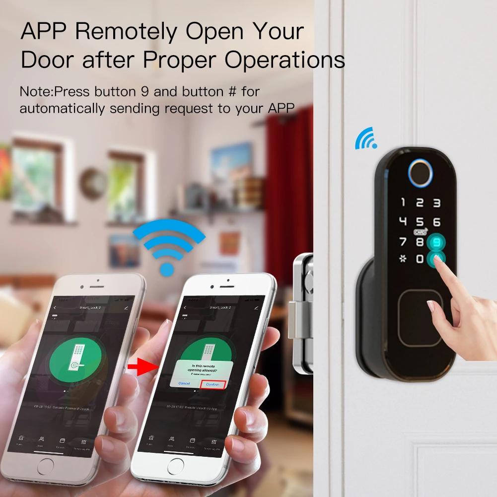 MOES-Smart Digital Door Lock c - Home Security Locks For Doors avaliação e preço