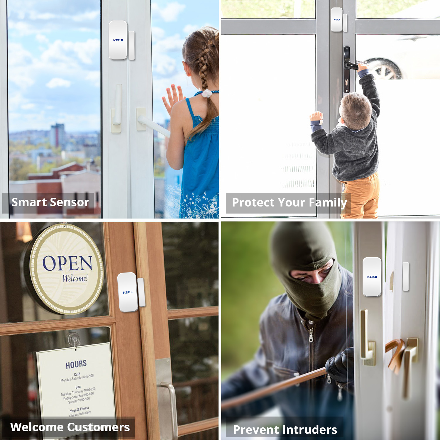 Sensor Magnético Sem Fio KERUI - Home Security Deals avaliação e preço