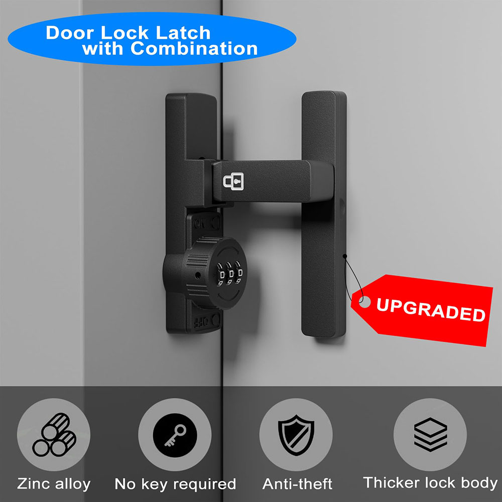 Fechadura de porta de celeiro  - Home Security Locks For Doors avaliação e preço