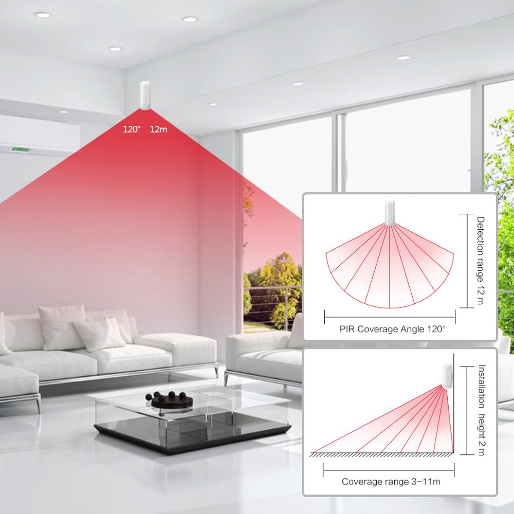 Sensor pir 433mhz, alarme resi - Home Security Deals avaliação e preço