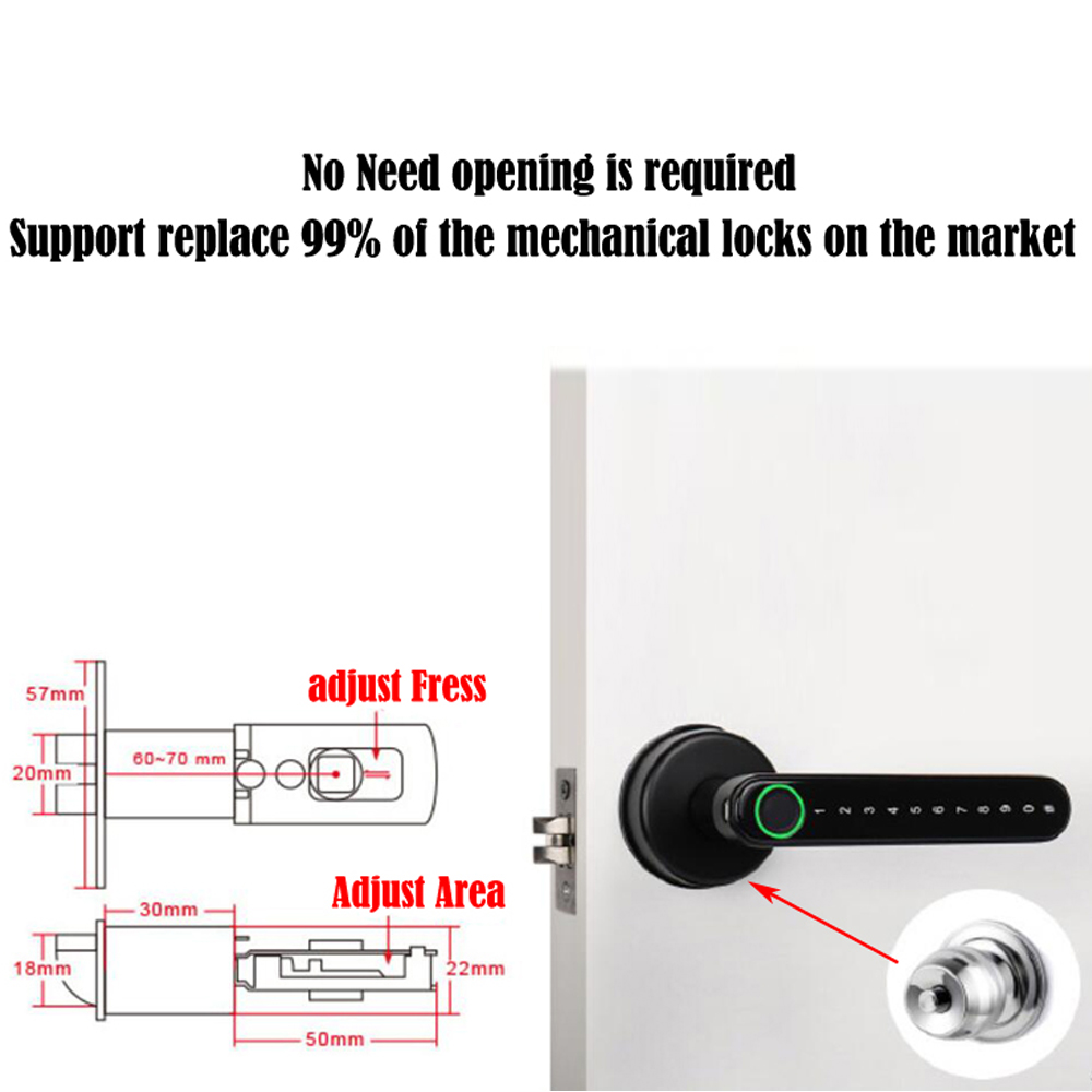 Ttlock inteligente bluetooth f - Home Security Locks For Doors avaliação e preço