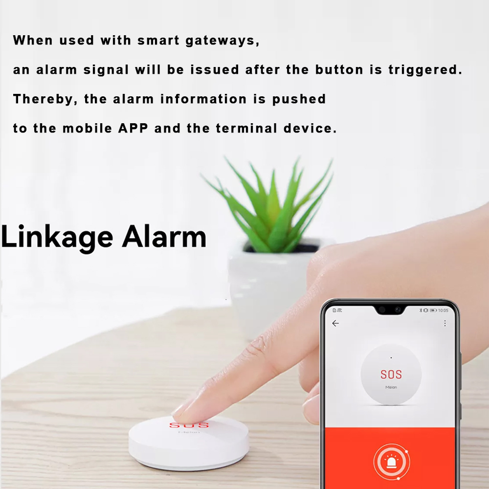 Zigbee tuya sos botão de emerg - Home Security Deals avaliação e preço