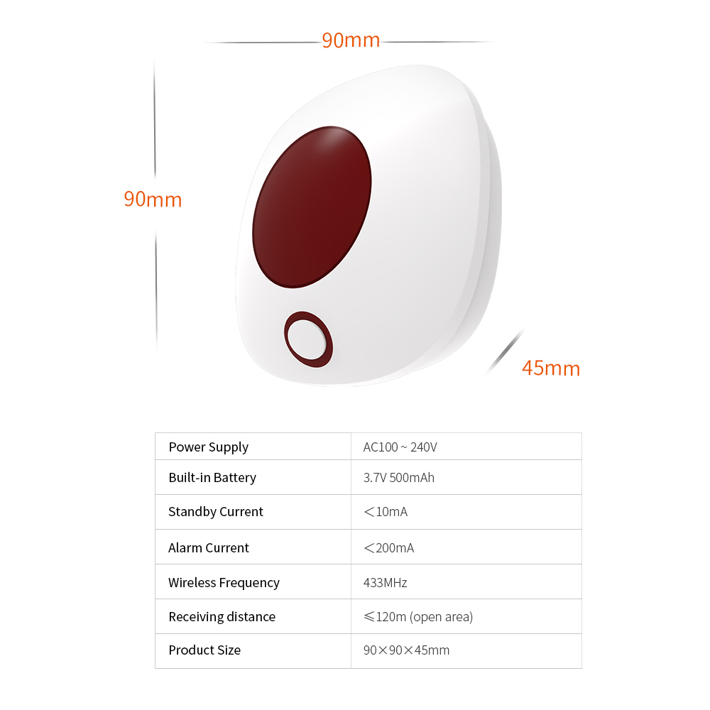 Staniot indoor sirene sem fio  - Home Security Deals avaliação e preço