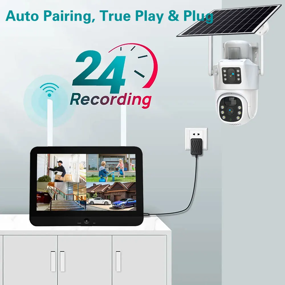 Auto Tracking Video Surveillan - Camera Solar Wireless avaliação e preço
