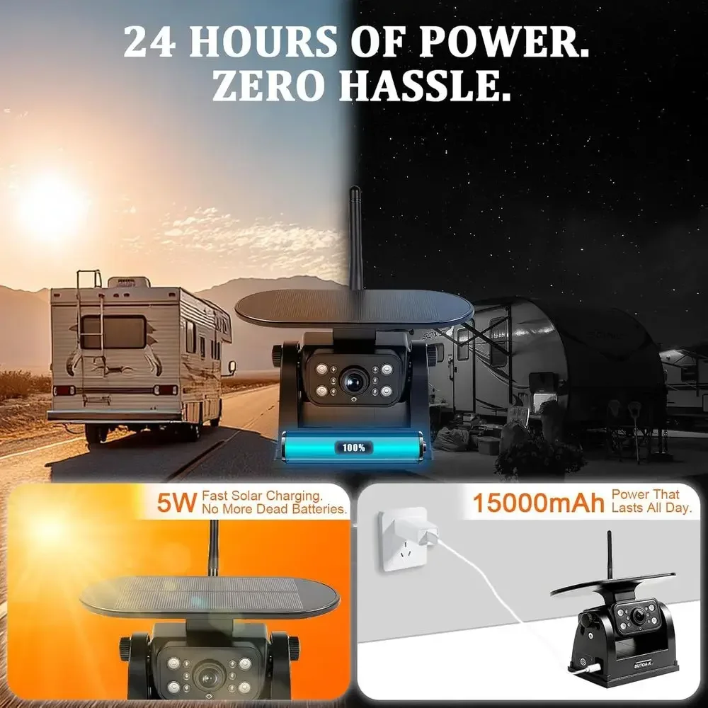 Câmera de Ré Magnética Solar S - Camera Solar Wireless avaliação e preço