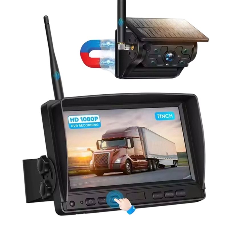 Câmera de Ré Sem Fio A99E com  - Camera Solar Wireless avaliação e preço